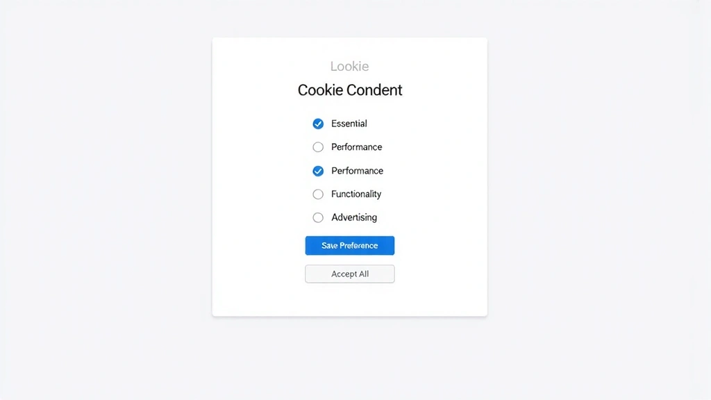 Schermata di esempio di un pannello di gestione delle impostazioni dei cookie con opzioni per abilitare o disabilitare diverse categorie