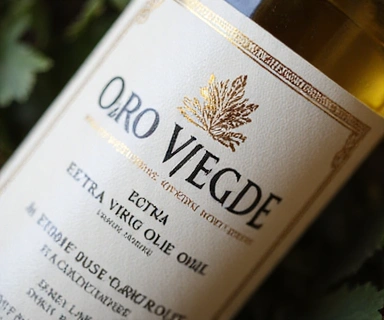 Dettaglio etichetta Olio Extra Vergine d'Oliva Oro Verde